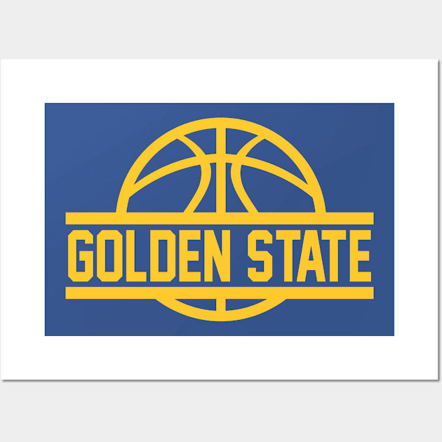 Golden state Basketball Wall Art by CasualGraphic